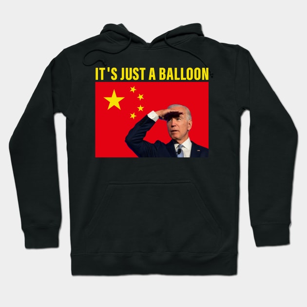 Chinese Spy Balloon -it's just a balloon- Hoodie by S-Log